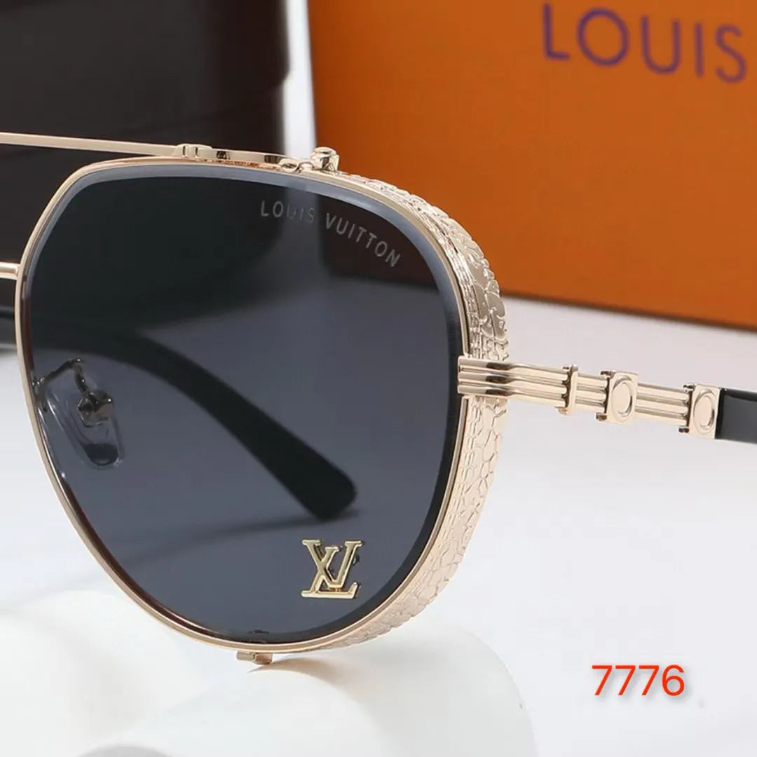 Thick Frame Aviator Sunglasses