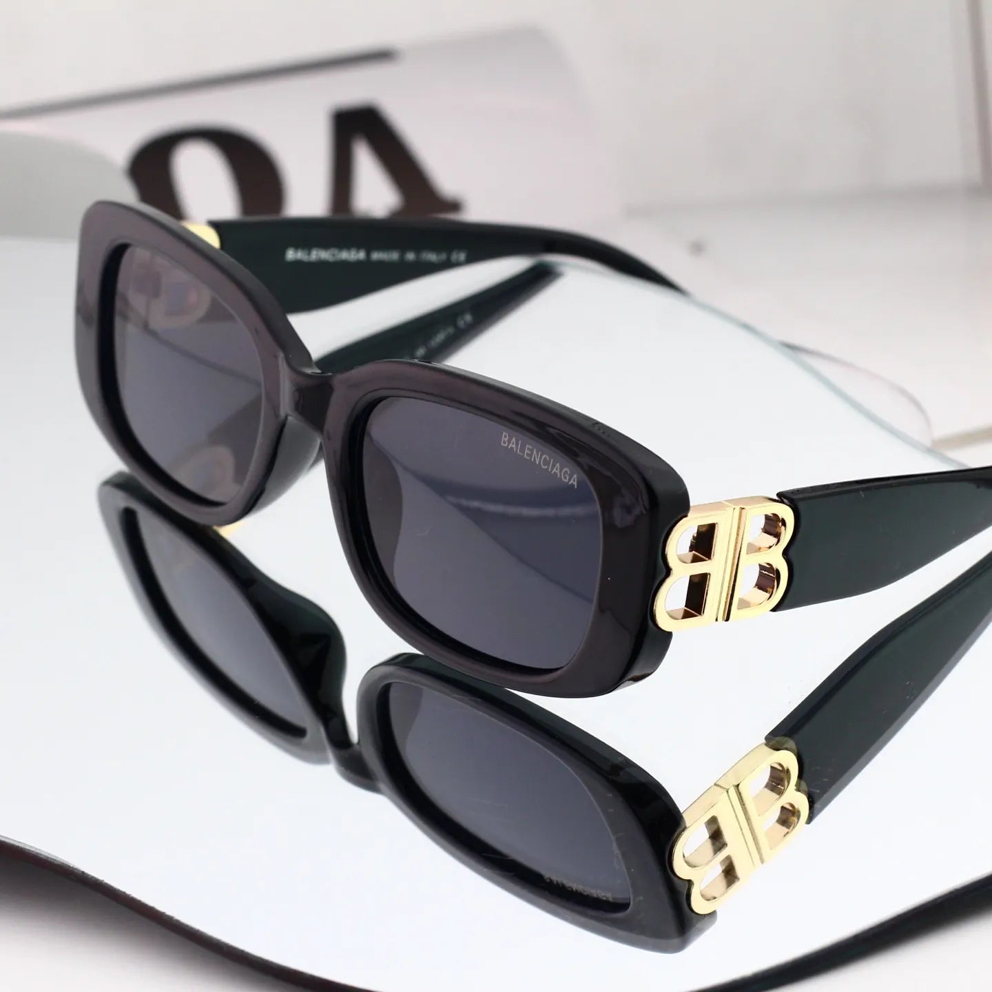 Double B Temple Patchwork Sunglasses