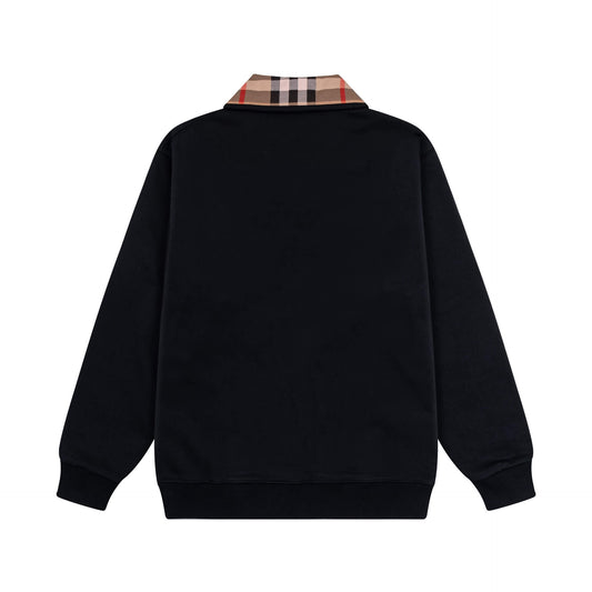 Classic Striped Collar Sweatshirt
