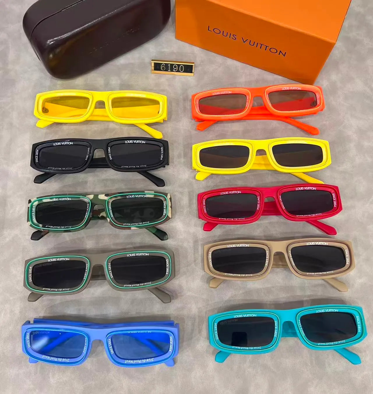 Modern Narrow Rectangle Sunglasses