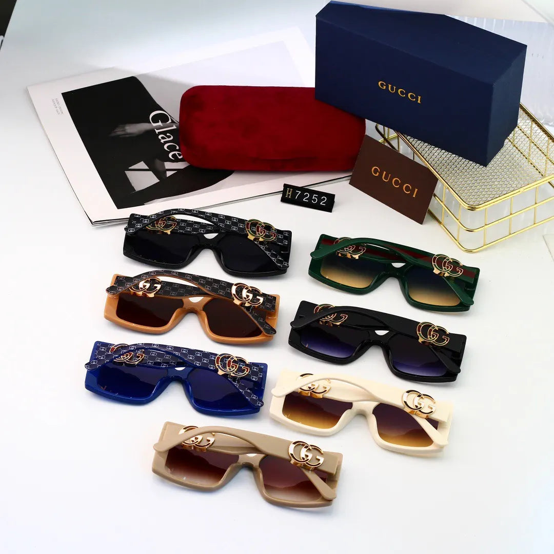 Oversized Letter Temple Sunglasses