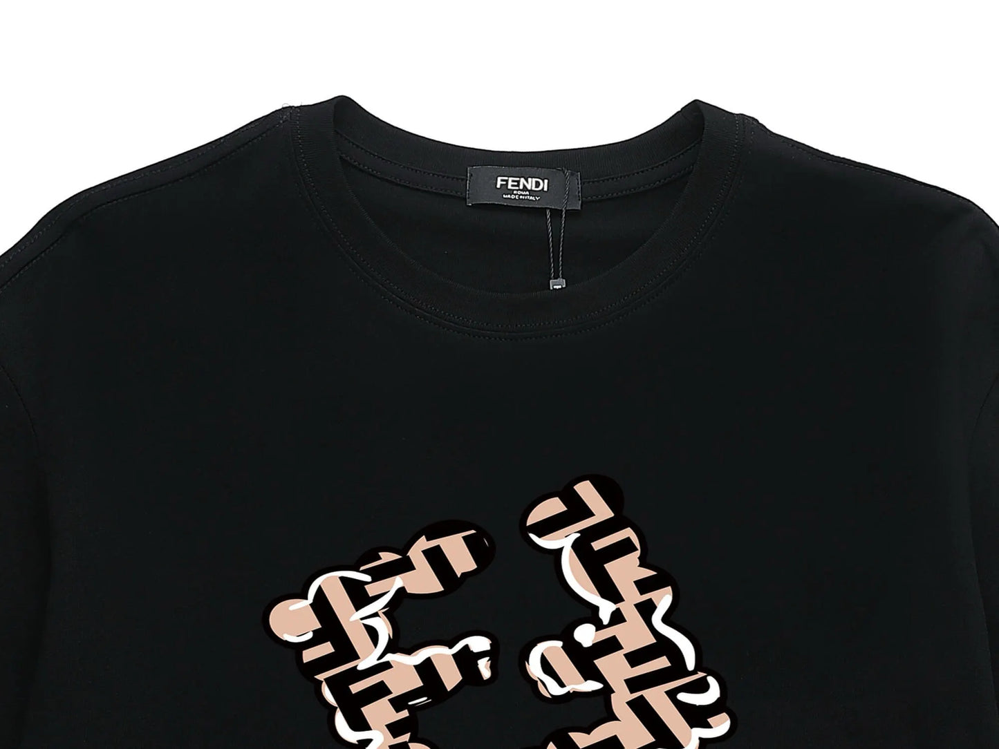 Creative Double F Print T-Shirt