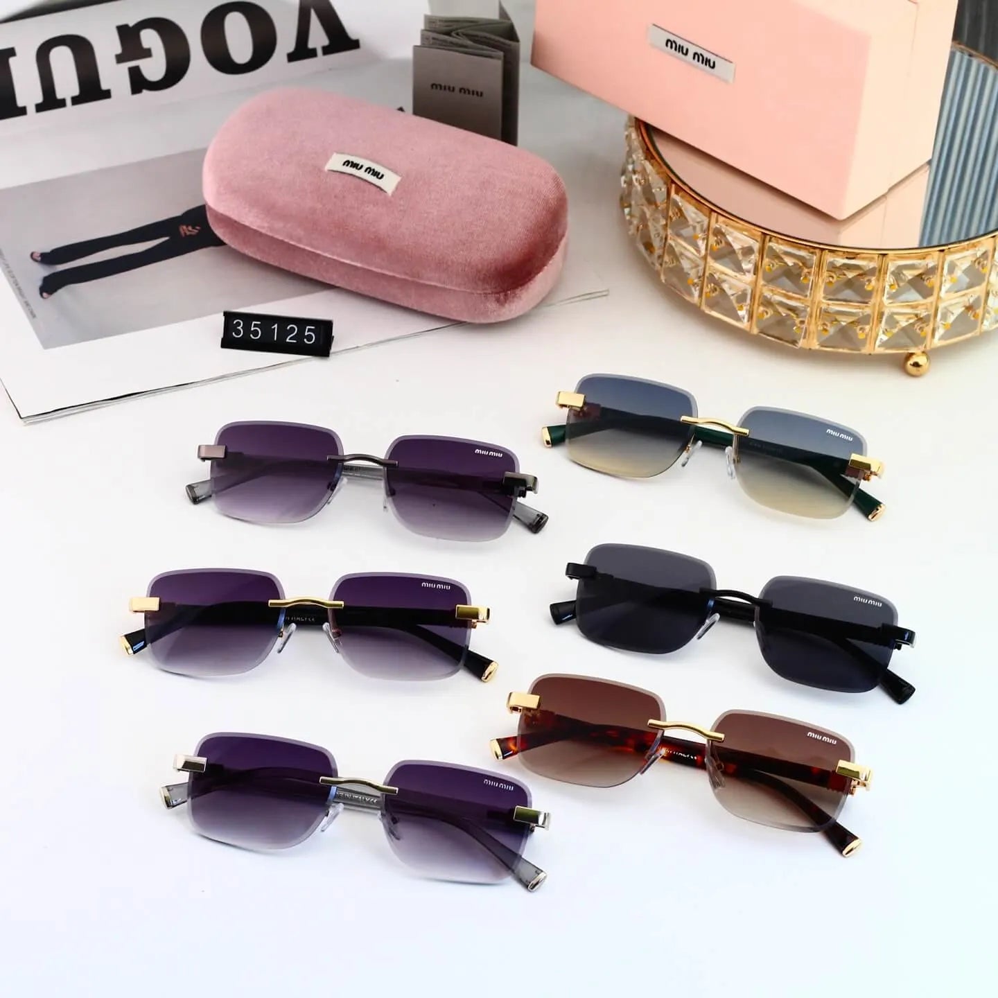 Retro Metal Cut‑Edge Fashion Sunglasses