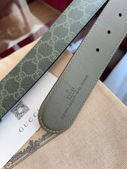 Forest‑Green Leather Belt