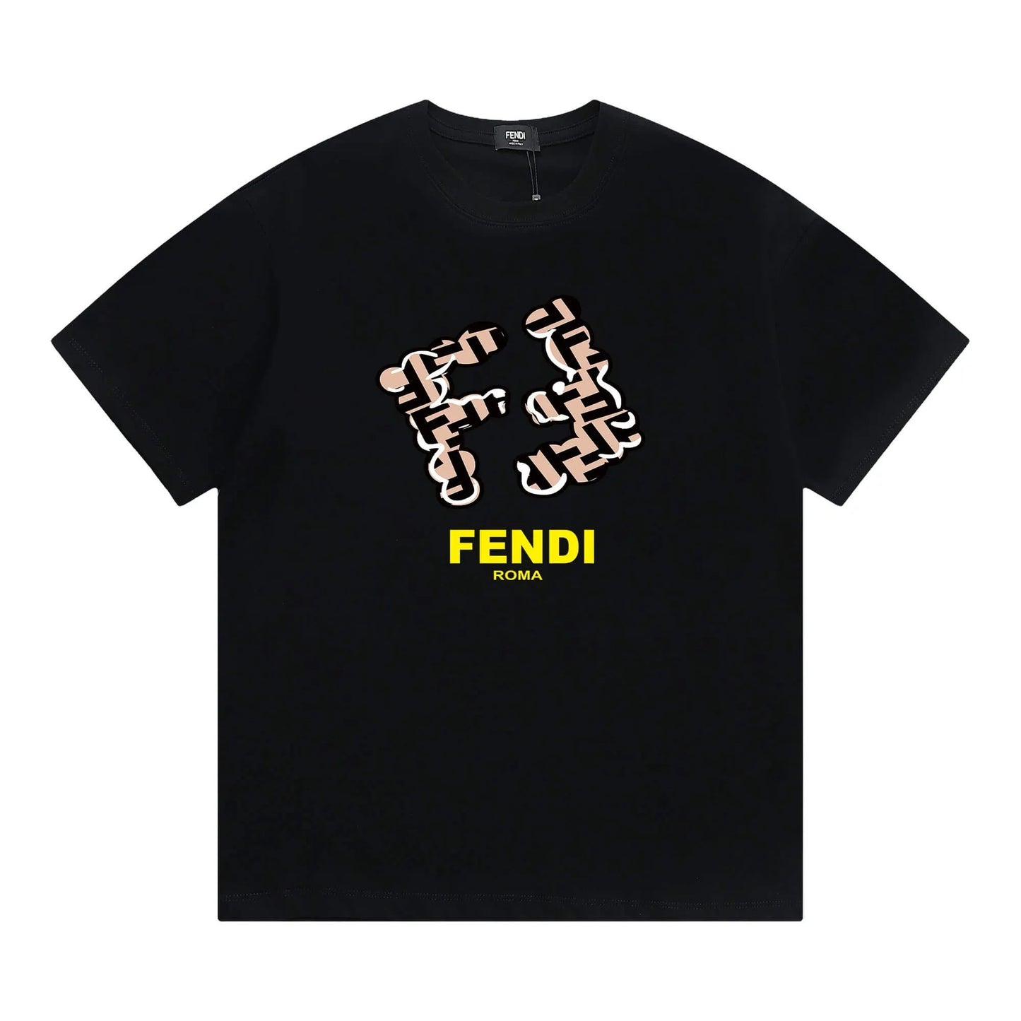 Creative Double F Print T-Shirt
