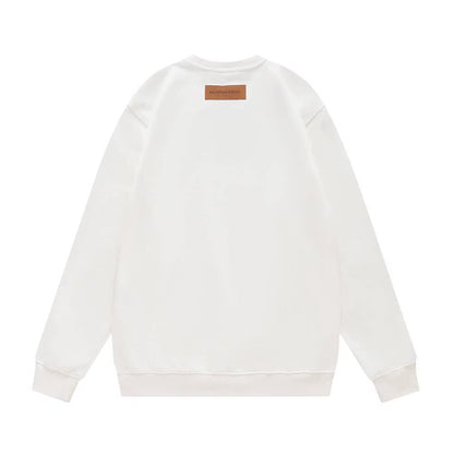 Badge Set Decor  Printing Sweatshirt
