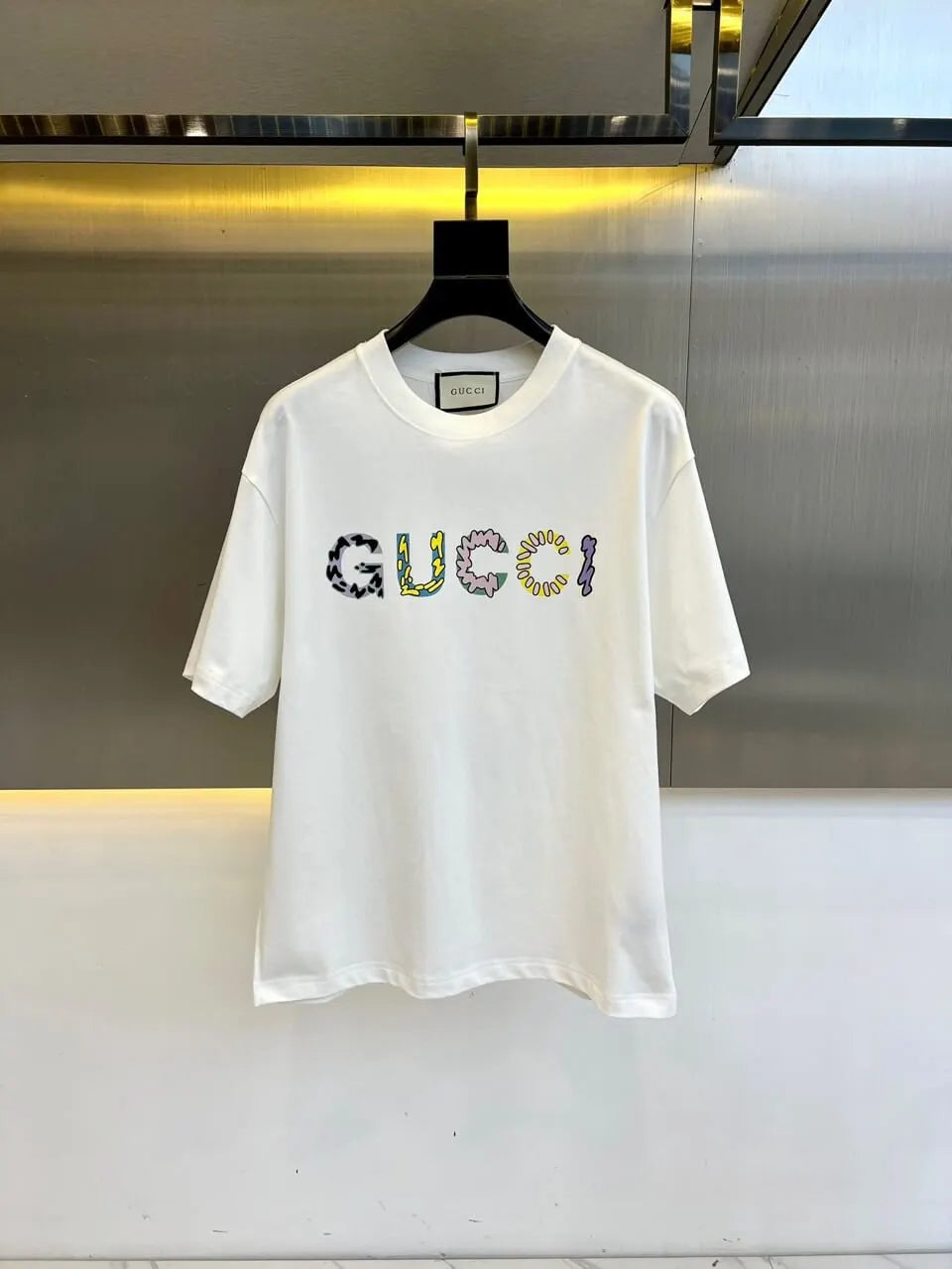 Broken Letter Print T-Shirt