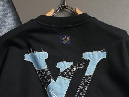 Denim Applique Sweatshirt