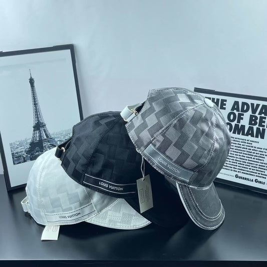 Checkered Webbing Fashion Baseball Cap