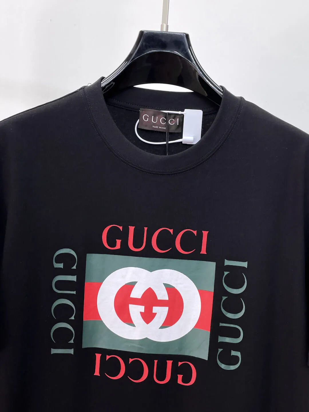 Classic Web Stripe Crew Neck T‑Shirt