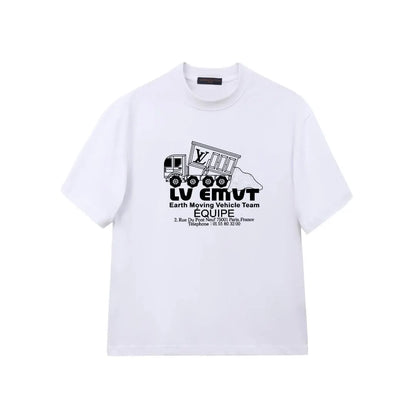Creative Truck Print T-shirt