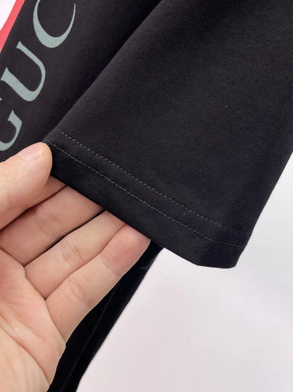 Classic Web Stripe Crew Neck T‑Shirt