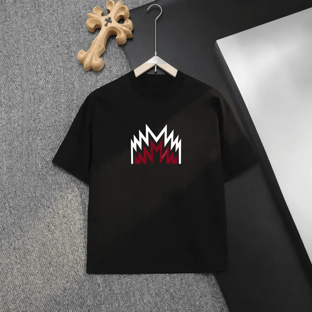 Zig‑zag M Logo Print T‑Shirt