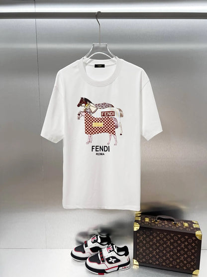 Creative Equestrian Print T-shirt