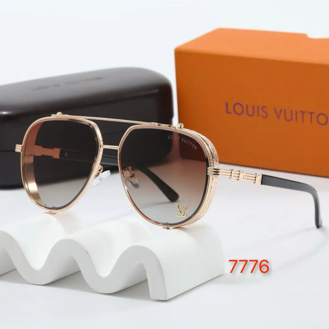 Thick Frame Aviator Sunglasses
