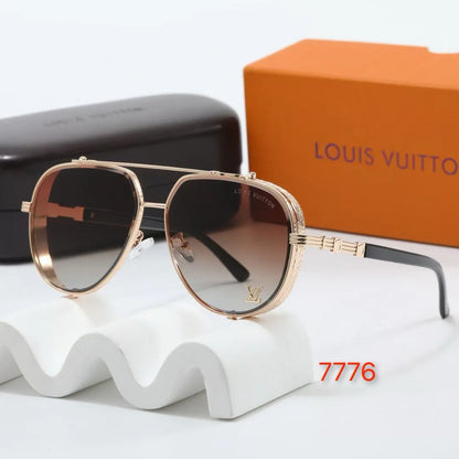 Thick Frame Aviator Sunglasses