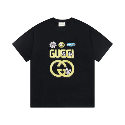 Creative Letter Shadow Print T-Shirt