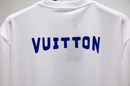 Blue Letter Print T-Shirt