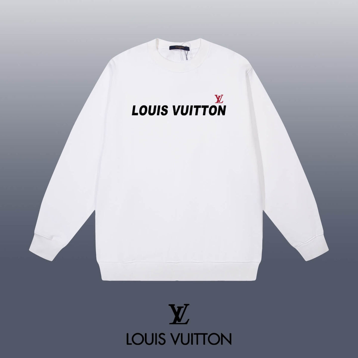 Classic Crew Neck Print Sweatshirt