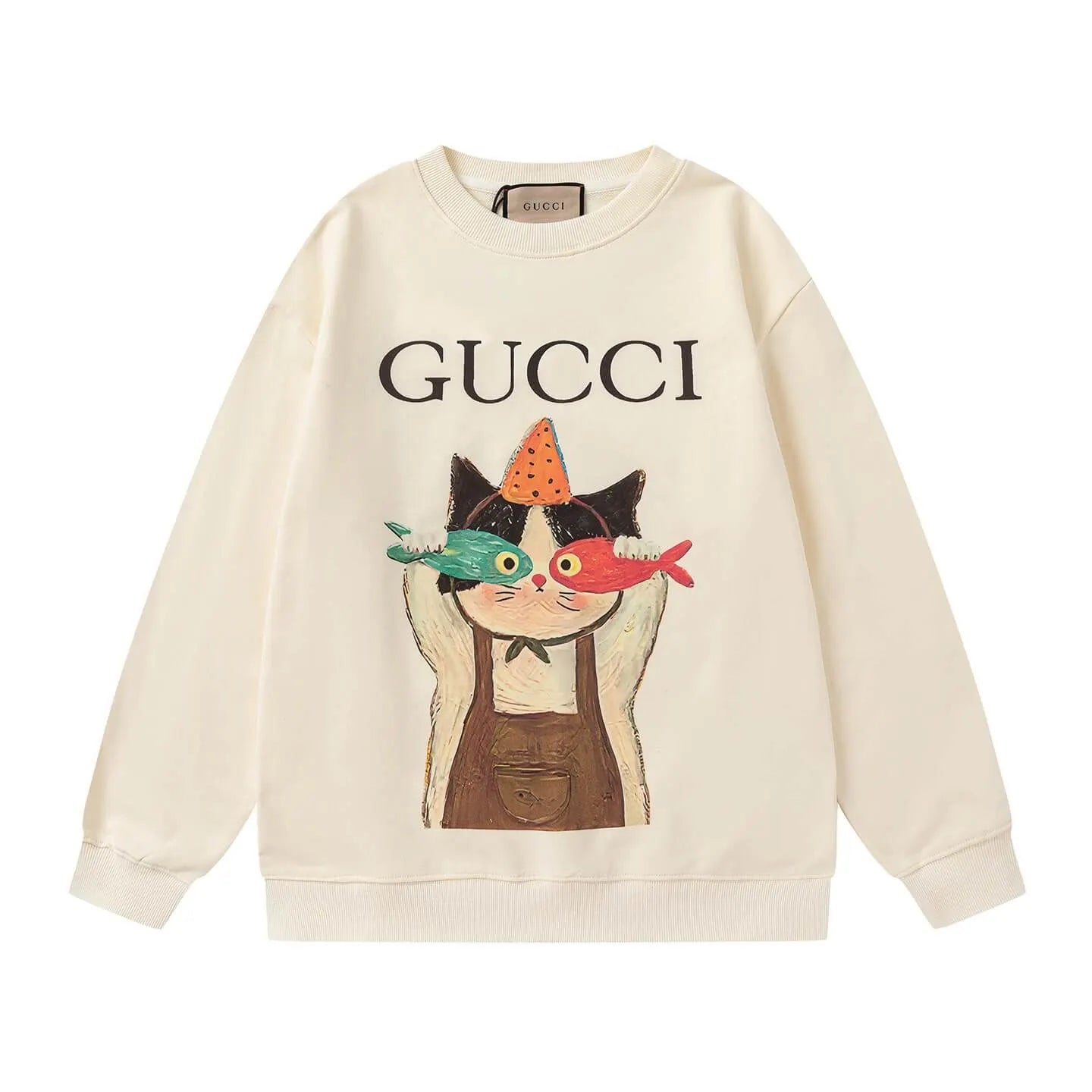 Cute Kitten Print Sweatshirt