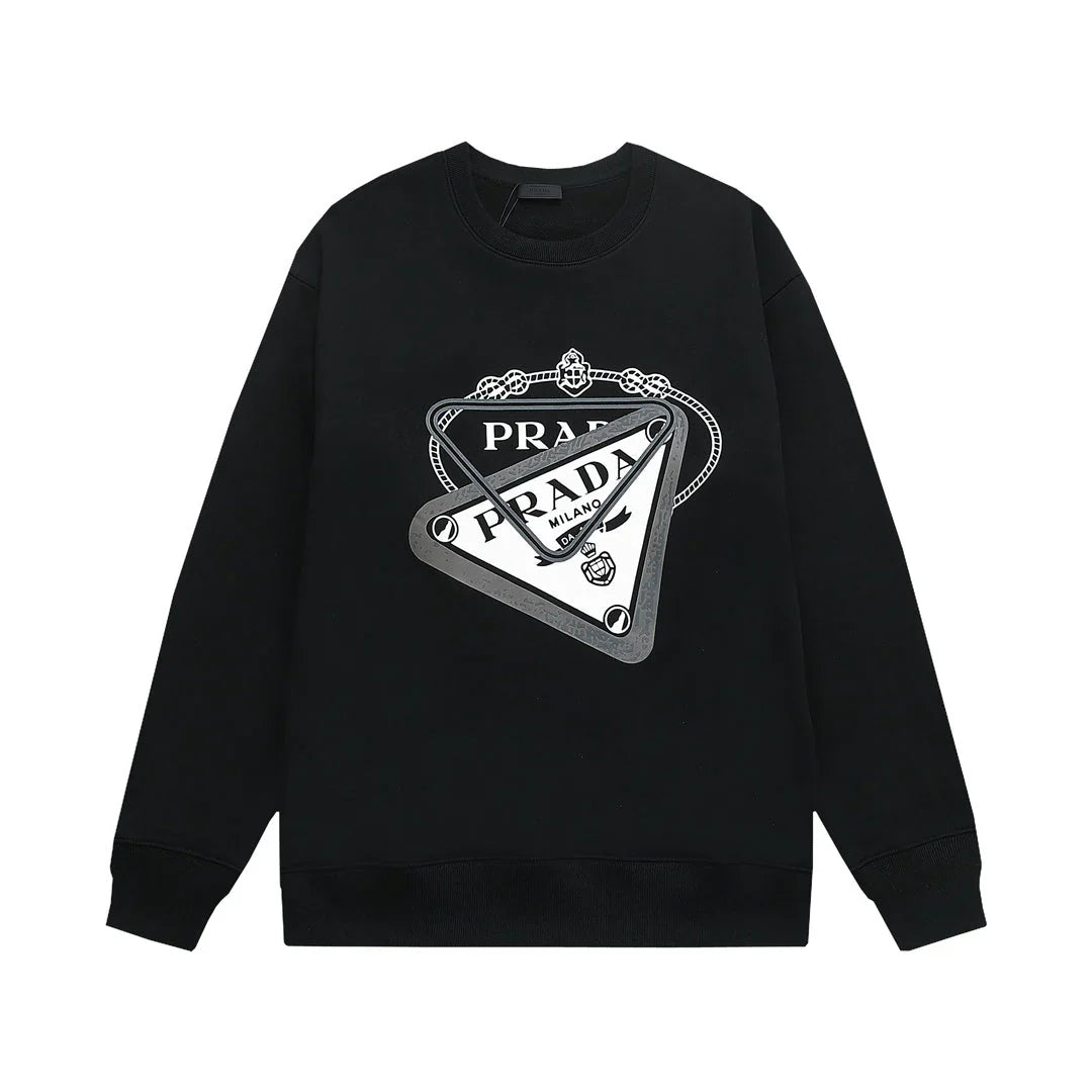Overlapping Print Print Sweatshirt