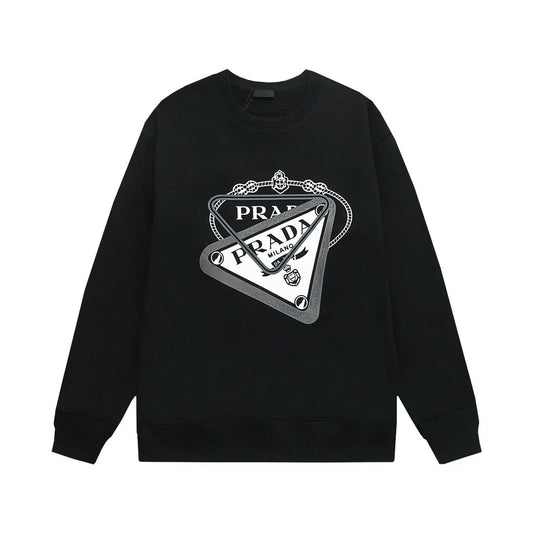 Overlapping Print Print Sweatshirt