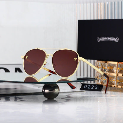 Vintage Slim Aviator Sunglasses
