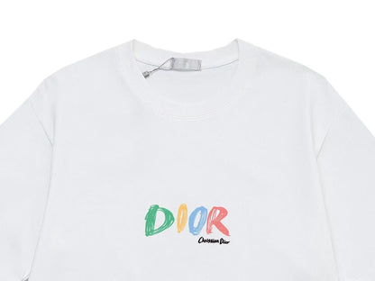 Colorful Graffiti Letter Print T-Shirt
