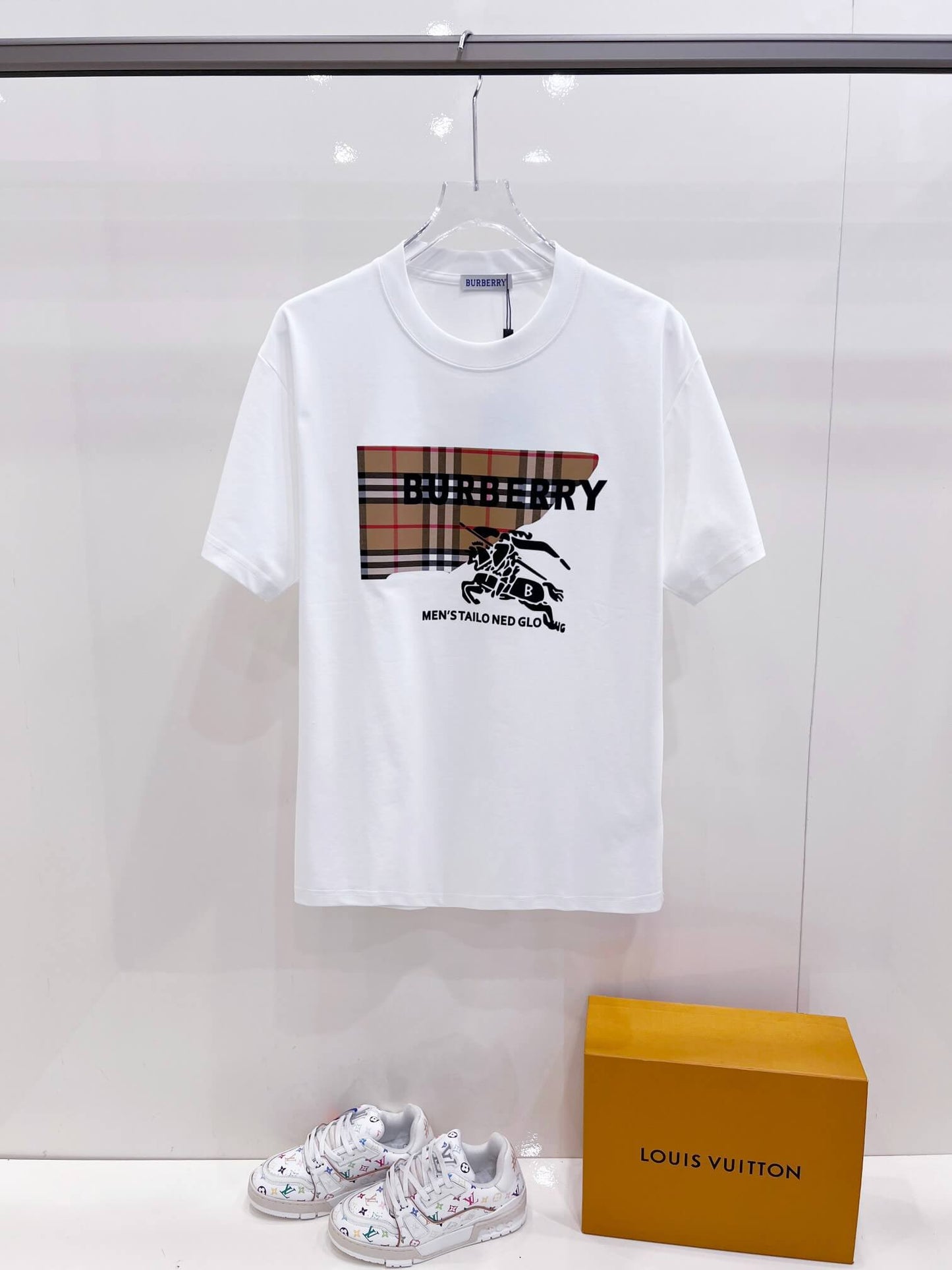 Plaid Print T‑Shirt