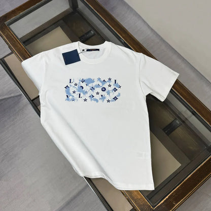 Blue Star Monogram Print T‑Shirt