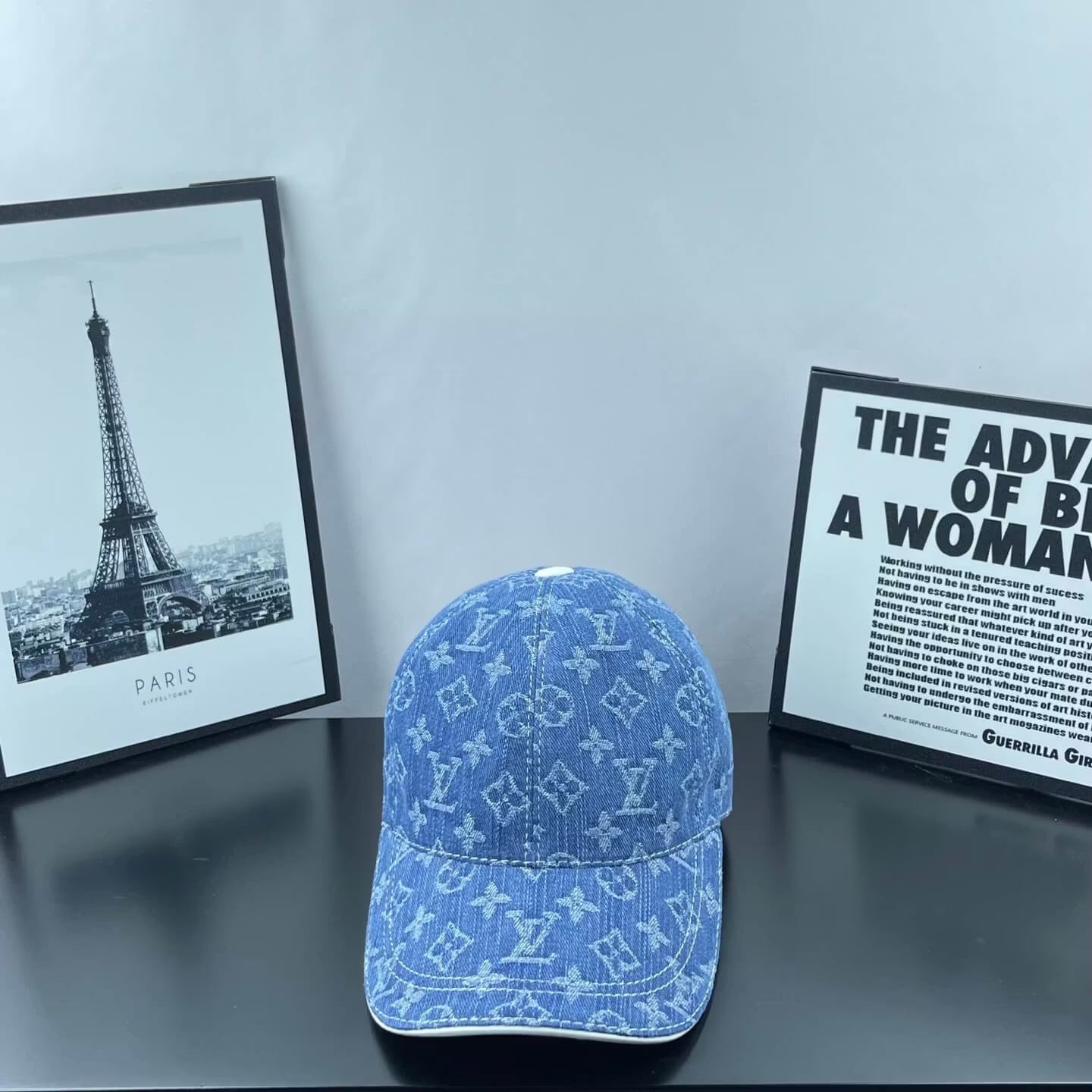 Denim Jacquard Webbing Baseball Cap