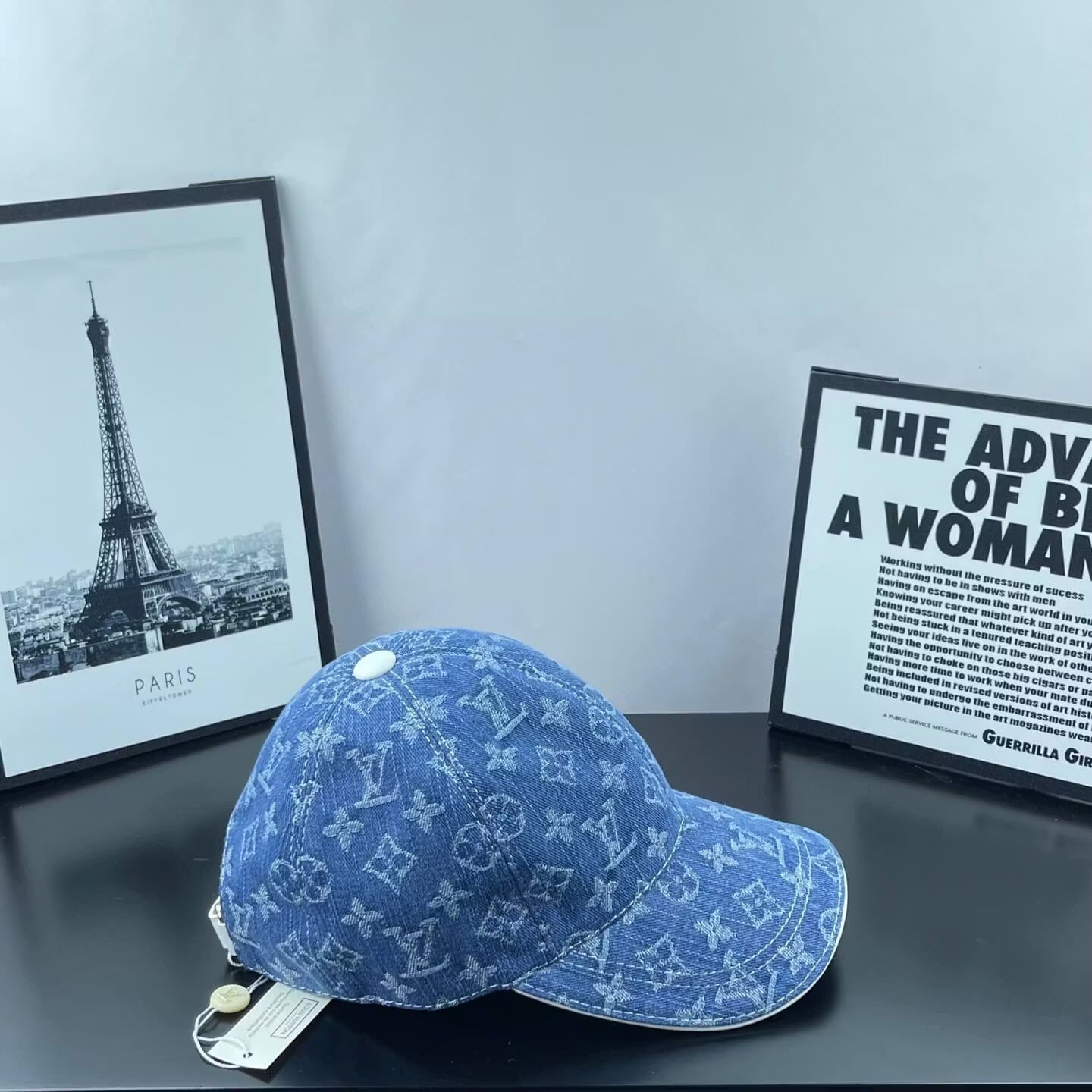 Denim Jacquard Webbing Baseball Cap