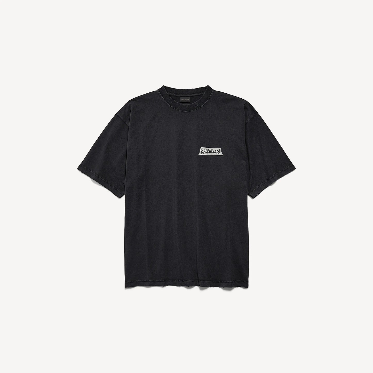 Tape Print T‑Shirt