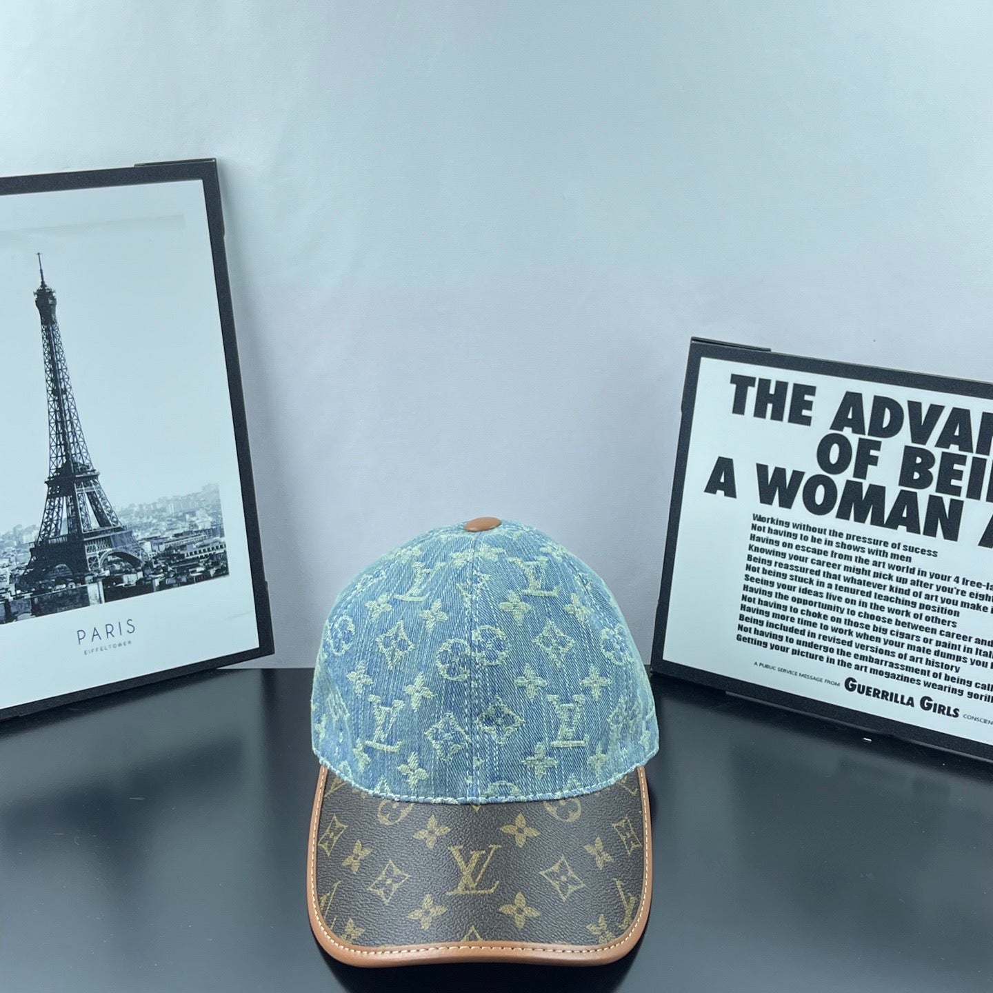 Denim Jacquard Two-Tone Baseball Cap