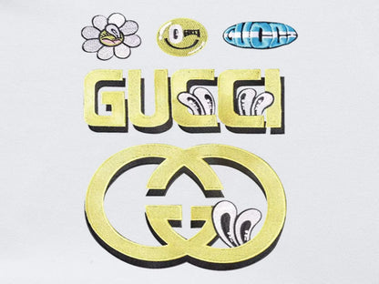 Creative Letter Shadow Print T-Shirt