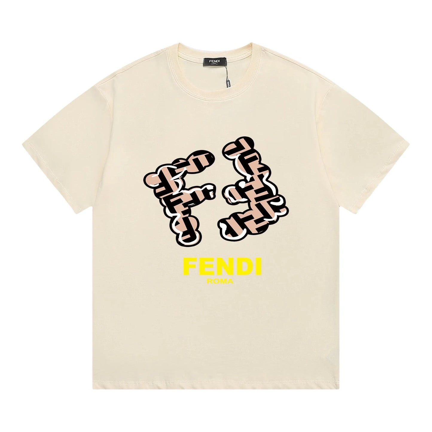 Creative Double F Print T-Shirt