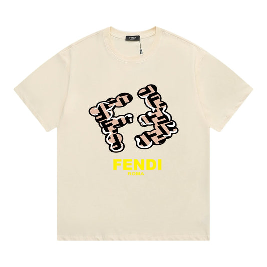 Creative Double F Print T-Shirt