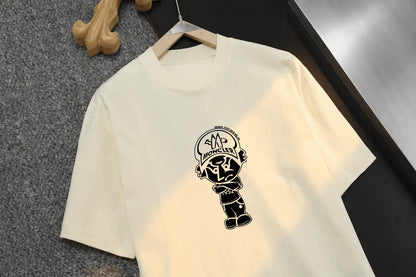 Street Cartoon Character Print T‑Shirt