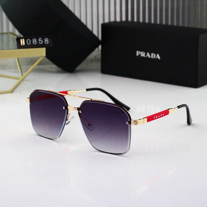 Gold Thin Frame Sunglasses