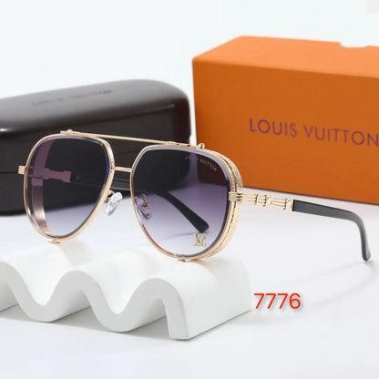 Thick Frame Aviator Sunglasses