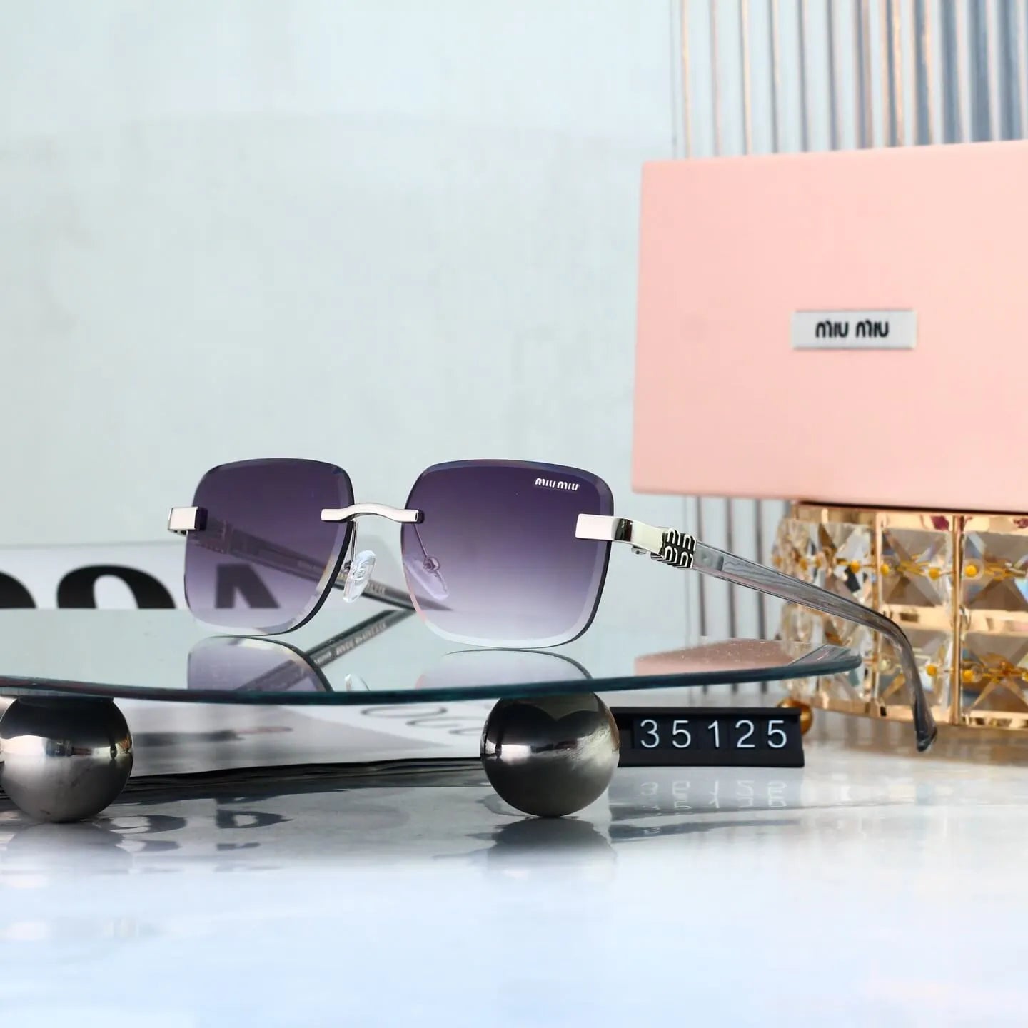 Retro Metal Cut‑Edge Fashion Sunglasses