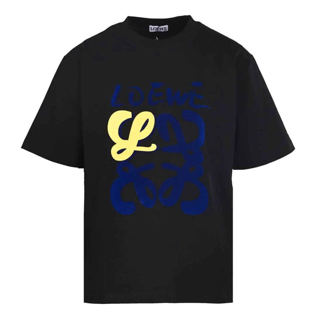 Graffiti Flock Print T‑Shirt