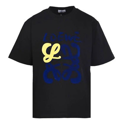 Graffiti Flock Print T‑Shirt