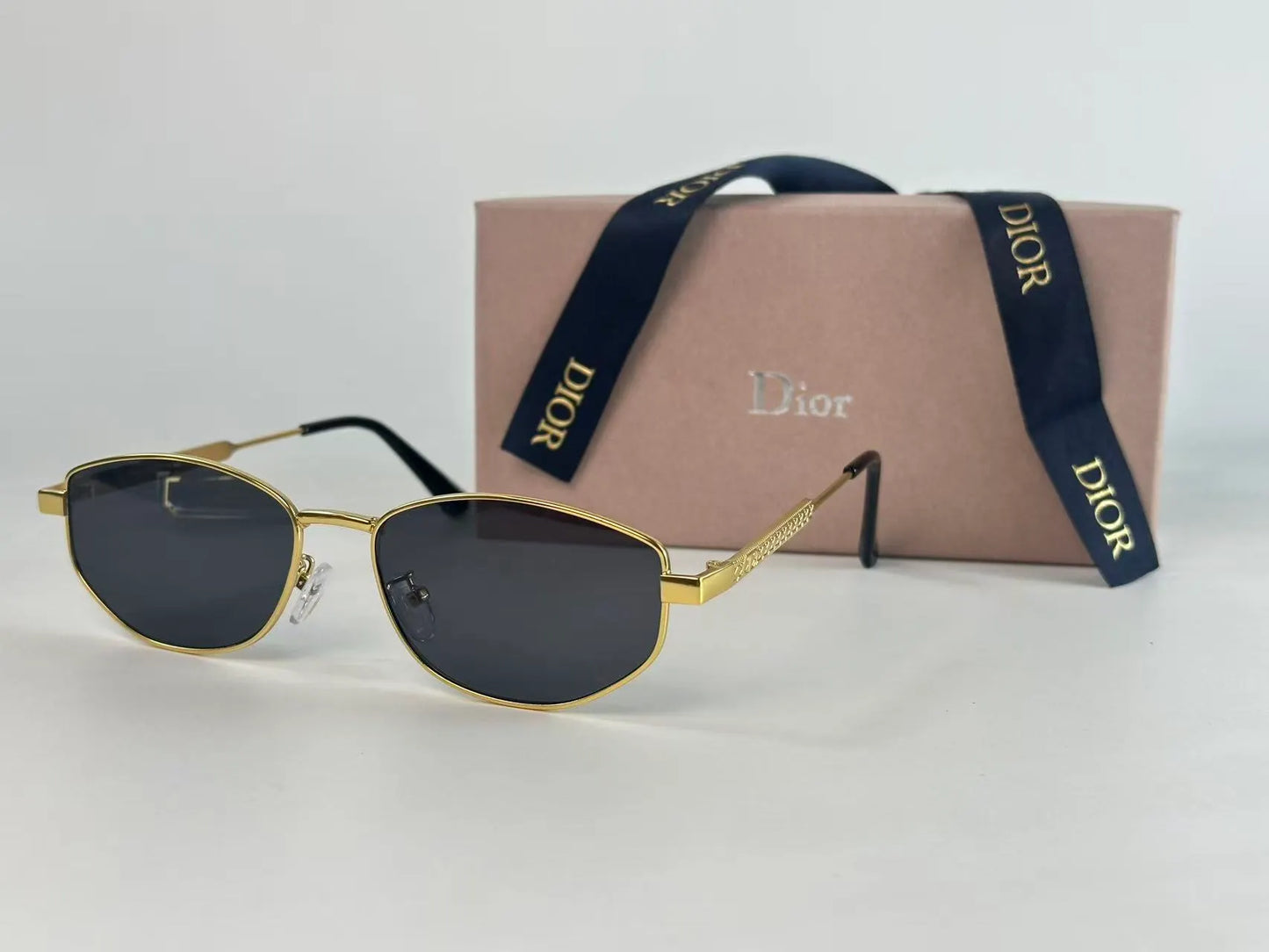 Thin Frame Irregular Rectangle Sunglasses