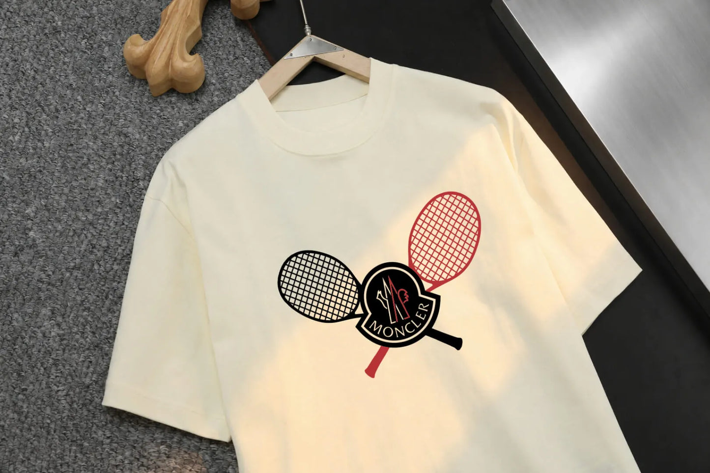 Sports Tennis Racket Graphic Casual T-Shirt