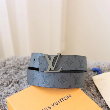 Grey-Blue Embossed Belt