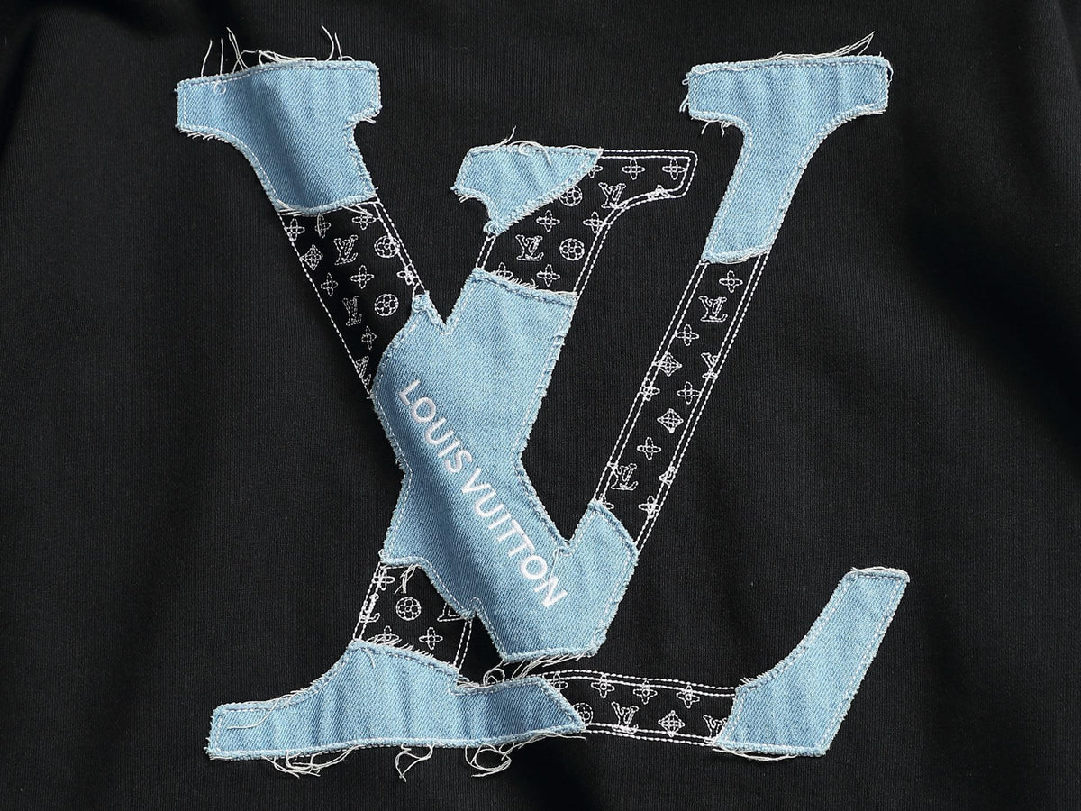 Denim Applique Sweatshirt