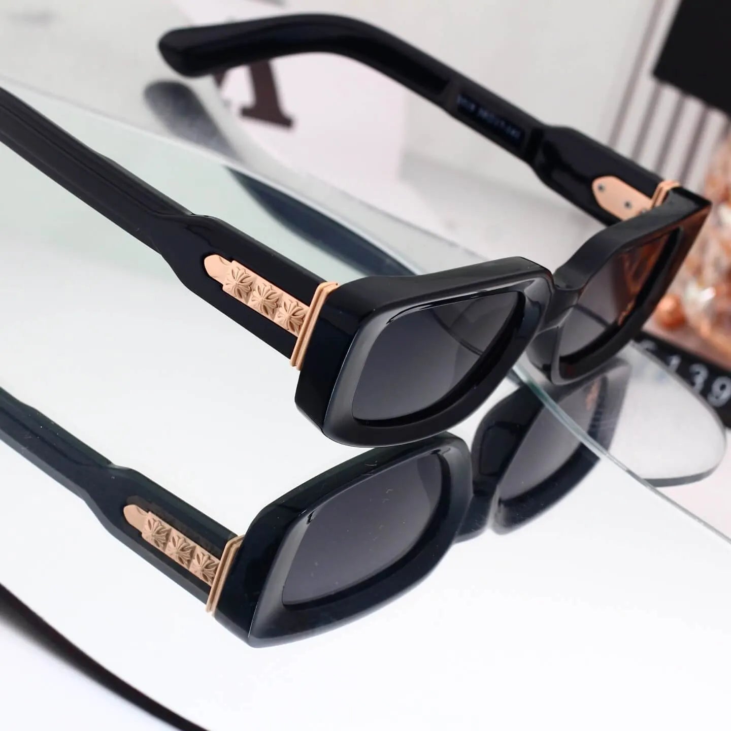 Retro Slim Rectangle Sunglasses