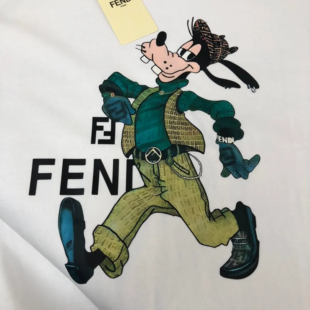 Cartoon Character Print T‑Shirt