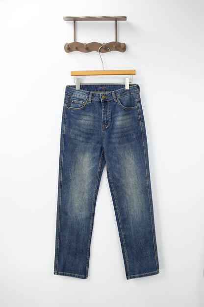 Classic Element‑Print Jeans